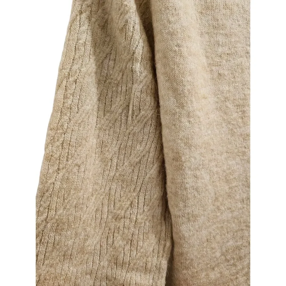 Ichi IHASDIS Fall 2025 Release Knit Dress, Size Small, Color Oatmeal